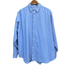 Lade das Bild in den Galerie-Viewer, A.PRESSE アプレッセ 24SS Double Weave TwillRegular Collar Shirt 反応染レギュラーカラーシャツ 3 ブルー 24SAP-02-03H 15040
