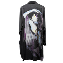 Load image into Gallery viewer, Yohji Yamamoto POUR HOMME ヨウジヤマモトプールオム SAMPLE サンプル 女性プリントロングシャツ 14428
