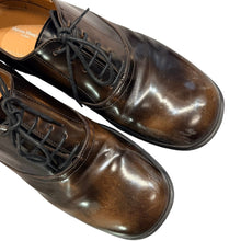 Load image into Gallery viewer, Maison Margiela メゾンマルジェラ Numbers Embossed Lace Up Derby レザーシューズ 43 ブラウン 15693
