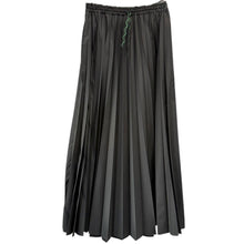 画像をギャラリービューアに読み込む, nagonstans ナゴンスタンス 22SS water proof wide プリーツスカート 470FS231-1710 M ブラック 15014
