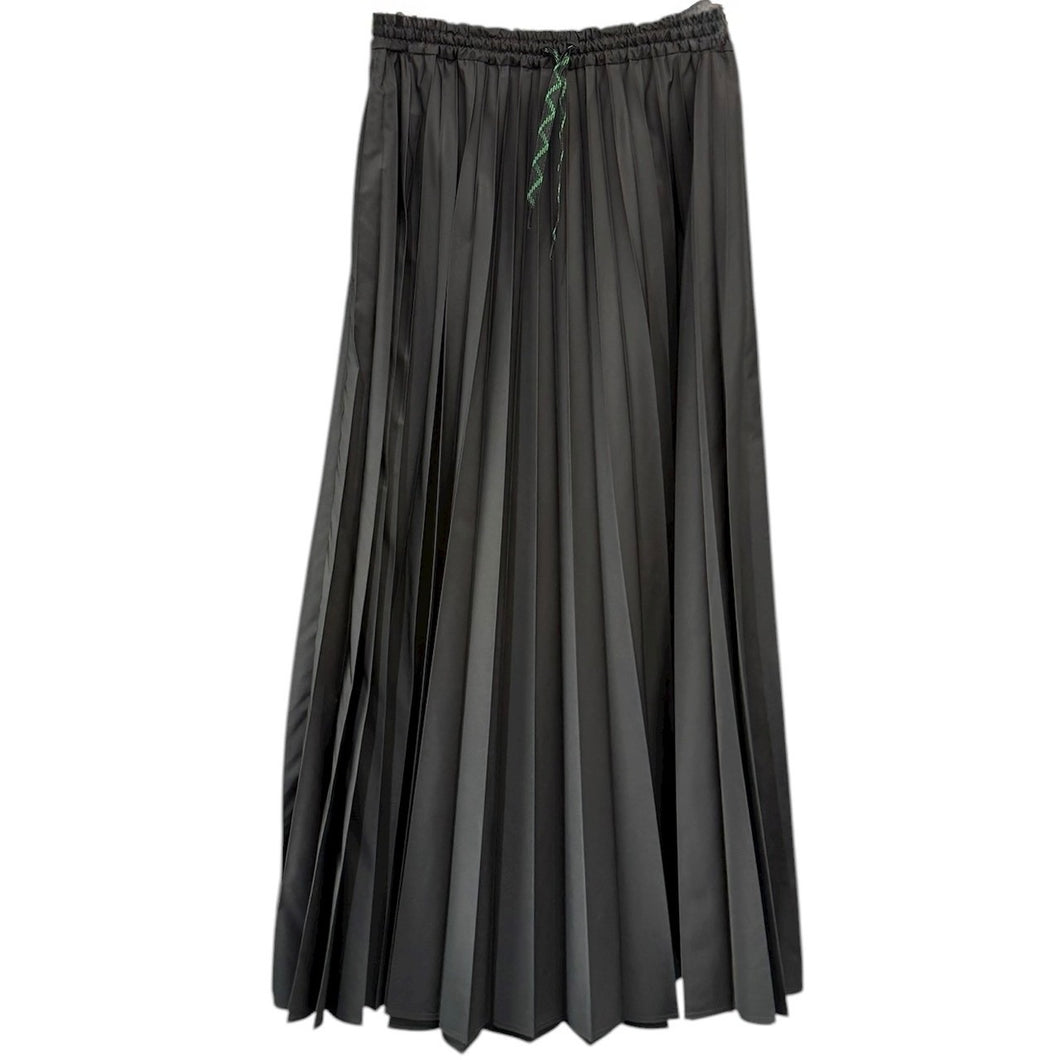 nagonstans ナゴンスタンス 22SS water proof wide プリーツスカート 470FS231-1710 M ブラック 15014