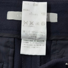 이미지를 갤러리 뷰어에 로드 , theory luxe セオリーリュクス SAXONY SOFT ウールサキソニーソフトウールスリムスラックス 36 ネイビー 14957
