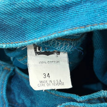 画像をギャラリービューアに読み込む, Levi&#39;s silverTab リーバイスシルバータブ カラーデニムショートパンツ Loose MADE IN USA アメリカ製 古着 サイズ34 ブルー 14729
