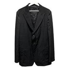 Lade das Bild in den Galerie-Viewer, Yohji Yamamoto POUR HOMME ヨウジヤマモトプールオム 24SS DUAL FABRIC GABARDINE PEAK LAPEL JACKET ウールギャバジンジャケット HS-J32-100
