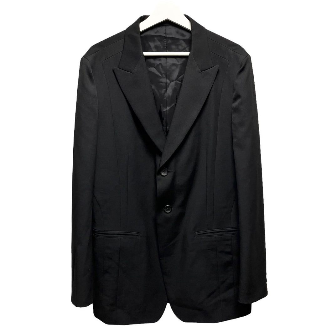 Yohji Yamamoto POUR HOMME ヨウジヤマモトプールオム 24SS DUAL FABRIC GABARDINE PEAK LAPEL JACKET ウールギャバジンジャケット HS-J32-100