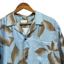 画像をギャラリービューアに読み込む, DRIES VAN NOTEN ドリスヴァンノッテン 25SS シルクシャツ 48 ブルー 14855
