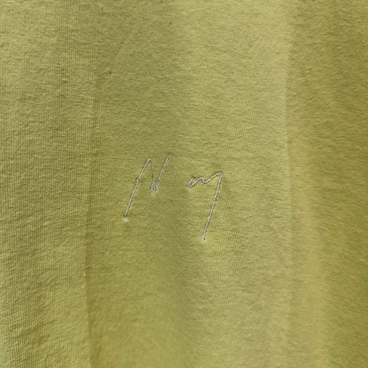 画像をギャラリービューアに読み込む, ANCELLM アンセルム 23AW EMBROIDERY DYED LS T-SHIRT ロゴ刺繍ダメージ加工カットソー ANC-CT40 14383