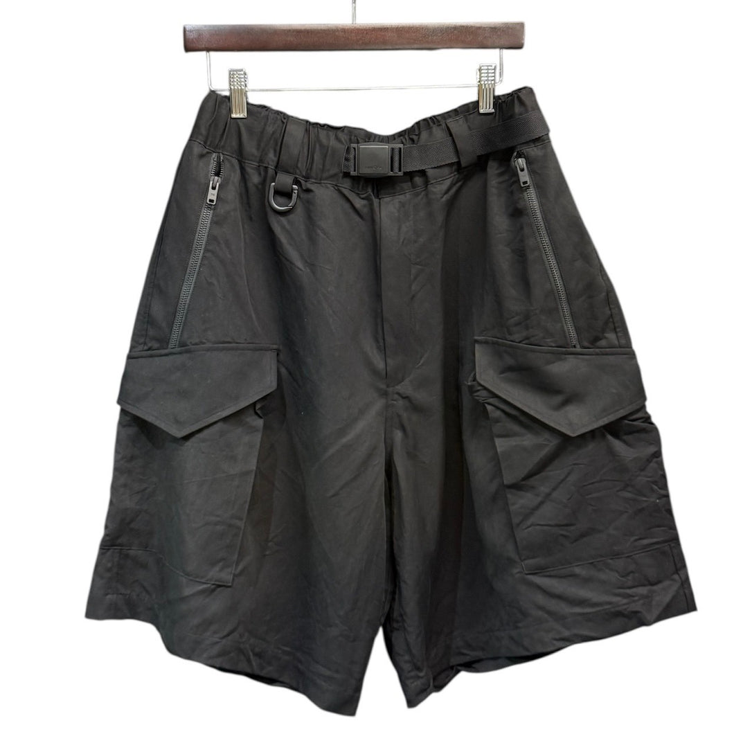 Y-3 ワイスリー WASH TW SHORTS ウォッシュツイルワイドショートパンツ IN8718 S ブラック 14890