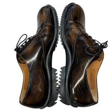Load image into Gallery viewer, Maison Margiela メゾンマルジェラ Numbers Embossed Lace Up Derby レザーシューズ 43 ブラウン 15693

