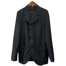 画像をギャラリービューアに読み込む, COMME des GARCONS HOMME PLUS コムデギャルソンオムプリュス ポリエステル縮絨ジャケット PZ-J008 AD2024 L ブラック 15297
