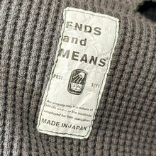Lade das Bild in den Galerie-Viewer, ENDS and MEANS エンズアンドミーンズ Waffle Thermal L/S ワッフルサーマルカットソー S カーキ 15456
