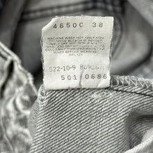 将图片加载到图库查看器，Levi&#39;s リーバイス 501 USA製 90&#39;s ケミカルウォッシュカットオフデニムパンツ W28 グレー 14901
