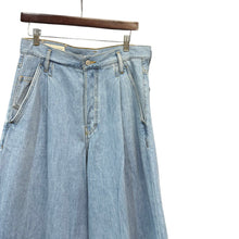 画像をギャラリービューアに読み込む, DRIES VAN NOTEN ドリスヴァンノッテン タックワイドデニムパンツ 30 ライトブルー 15053
