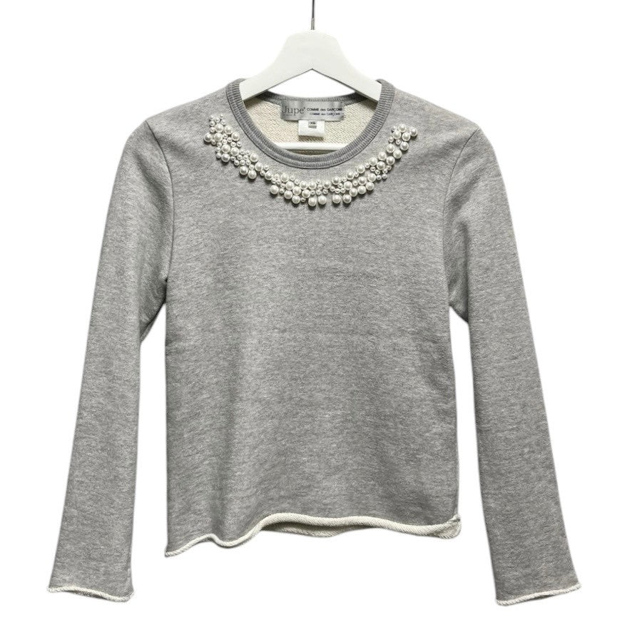 COMME des GARCONS COMME des GARCONS コムコム コムデギャルソン ジュープバイジャッキー 12SS Jupe BY JACKIE ビーズ装飾スウェットカットソー S20T006 13865