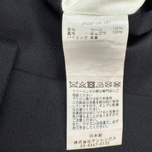 画像をギャラリービューアに読み込む, A.PRESSE アプレッセ 24SS Covert Cloth Trousers レザーパイピングスラックスパンツ 24SAP-04-18H 3 ブラック 15041
