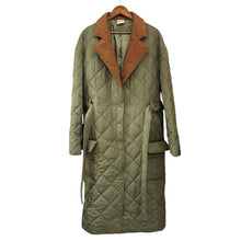 Load image into Gallery viewer, 8IGB community clothing エイトアイジービー コーデュロイ切替キルティングコート M カーキ 15571
