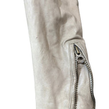 画像をギャラリービューアに読み込む, sisii シシ ユーズド加工ドレープノーカラーレザージャケット ライダースジャケット 14412
