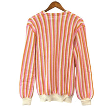 画像をギャラリービューアに読み込む, FANNI LEMMERMAYER for ANATOMICA ファニレママイヤー アナトミカ 2PLY STRIPE CARDIGAN ストライプアルパカカーディガン ミックス 15655
