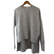 이미지를 갤러리 뷰어에 로드 , ENFOLD エンフォルド 19AW クルーネックサイドスリットニット 300CA170-2260 38 グレー R14651
