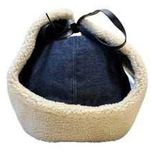 画像をギャラリービューアに読み込む, STELLA McCARTNEY ステラ マッカートニー フライトデニムキャップ イヤーフラップボアキャップ 14156
