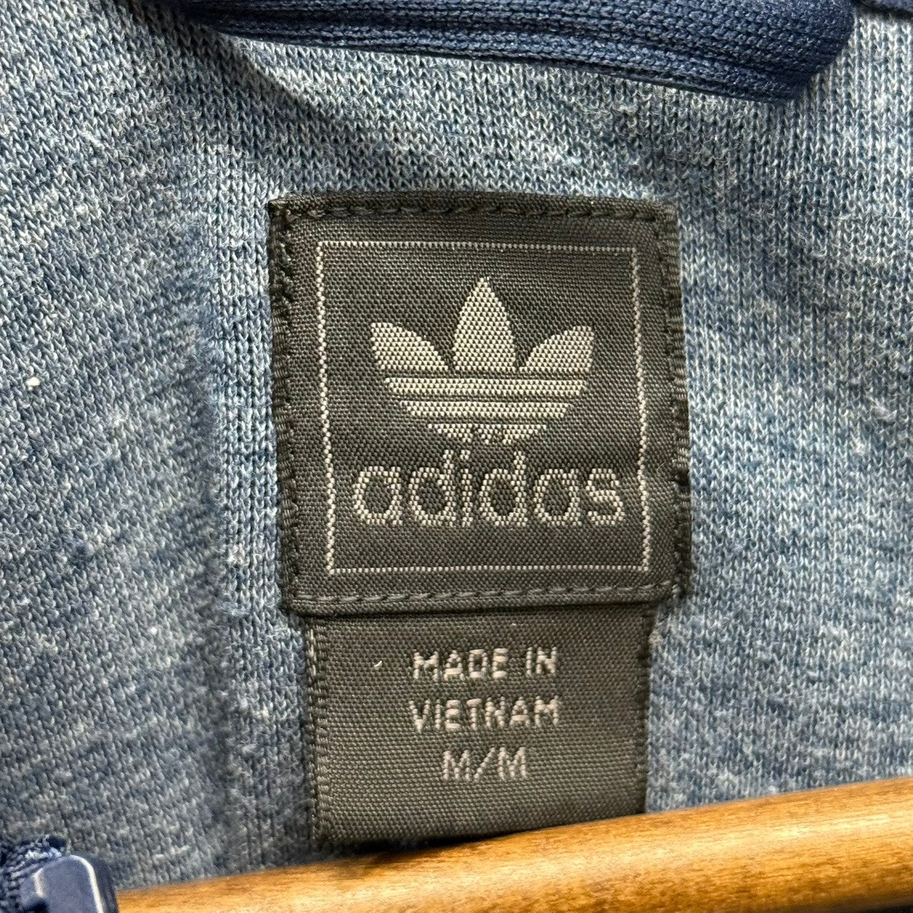 adidas アディダス ジップアップパーカー 938005 万国旗タグ M ブルー 
