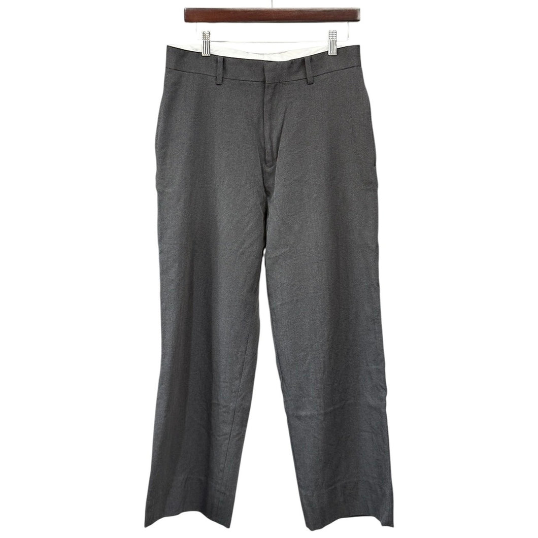 A.PRESSE アプレッセ 24AW Wool Kersey Trousers レザーパイピングウールスラックスパンツ 24AAP-04-08H 2 グレー R14672