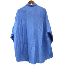 画像をギャラリービューアに読み込む, Graphpaper グラフペーパー 25SS Broad L/S Oversized Regular Collar Shirt コットンブロードオーバーサイズシャツ GM251-50001B 2 ブルー R14726
