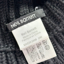 画像をギャラリービューアに読み込む, Neil Barrett ニールバレット リブニットスヌード ブラック 15508

