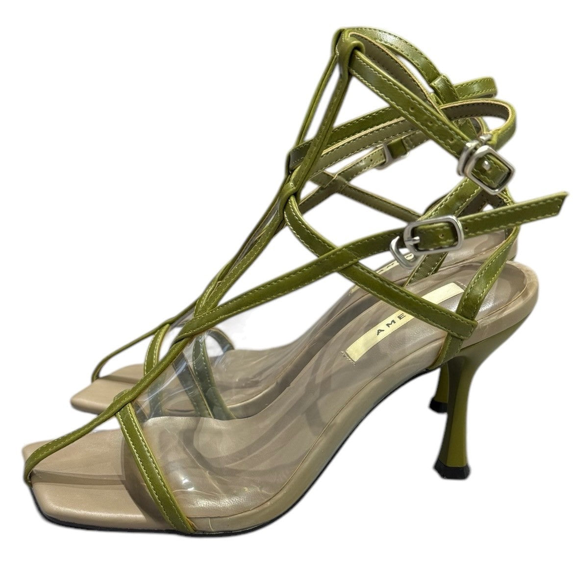 画像をギャラリービューアに読み込む, Ameri VINTAGE アメリヴィンテージ MEDI CLEAR STRINGS UPPER HEEL ヒールパンプス 14202