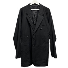 Lade das Bild in den Galerie-Viewer, Yohji Yamamoto POUR HOMME ヨウジヤマモトプールオム 24SS GABARDINE I-LAPEL BUTTON 5PK JACKET ウールギャバジンジャケット HS-J42-100
