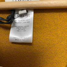 画像をギャラリービューアに読み込む, LEMAIRE ルメール CARDIGAN DRESS カーディガンドレスニットワンピース M イエロー KN300 LK077 3448
