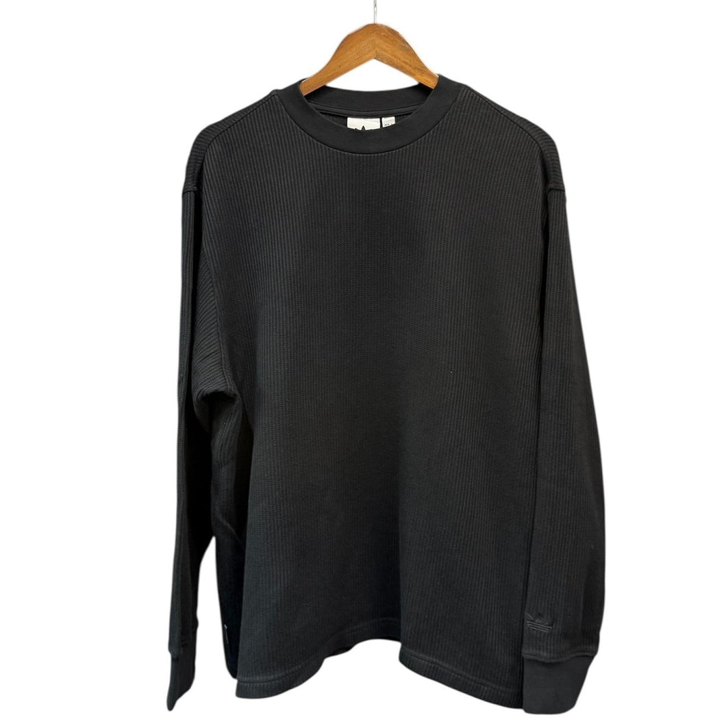 adidas アディダス 24SS SKATEBOARDING Thermal Long sleeve スケートボーディングサーマルロングスリーブTシャツ カットソー IY1599 XL ブラック 14751