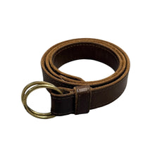 Lade das Bild in den Galerie-Viewer, FERNAND LEATHER フェルナンドレザー ダブルリングレザーベルト 30 ブラウン 15469
