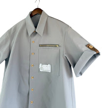 画像をギャラリービューアに読み込む, kolor カラー 25SS バックベルトデザイン半袖シャツ 25SCM-G12106 2 グレー 15314
