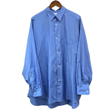 画像をギャラリービューアに読み込む, Graphpaper グラフペーパー 25SS Broad L/S Oversized Regular Collar Shirt コットンブロードオーバーサイズシャツ GM251-50001B 2 ブルー R14726
