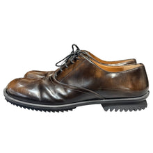 Load image into Gallery viewer, Maison Margiela メゾンマルジェラ Numbers Embossed Lace Up Derby レザーシューズ 43 ブラウン 15693
