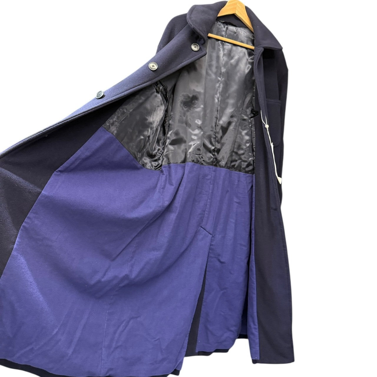 COMOLI コモリ 22AW ベルト付きミリタリーコート 3 ネイビー W03-04014