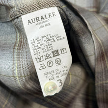 画像をギャラリービューアに読み込む, AURALEE オーラリー 22AW SUPER LIGHT WOOL CHECK SHIRTS ウールチェックシャツ A22AS01LC 3 ブラウン 15527
