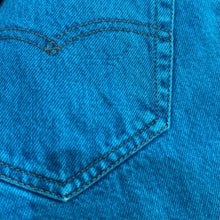 画像をギャラリービューアに読み込む, Levi&#39;s silverTab リーバイスシルバータブ カラーデニムショートパンツ Loose MADE IN USA アメリカ製 古着 サイズ34 ブルー 14729
