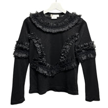 画像をギャラリービューアに読み込む, COMME des GARCONS コムデギャルソン 19AW ラメ糸フリルデザインカットソー GD-T005 13871
