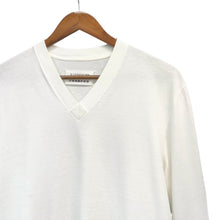 画像をギャラリービューアに読み込む, Maison Martin Margiela メゾンマルタンマルジェラ Miss Deanna ディアナ期 初期 Vネックロングスリーブカットソー S ホワイト 15131
