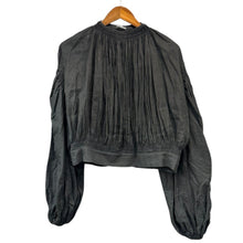Lade das Bild in den Galerie-Viewer, SEEALL シーオール 24SS BOHEMIAN TOP ギャザープルオーバーシャツ SAW43 TP307 36 ブラック 15733
