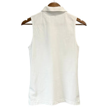 Load image into Gallery viewer, FRED PERRY フレッドペリー ノースリーブポロシャツ UK10 ホワイト 14759
