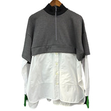 이미지를 갤러리 뷰어에 로드 , nagonstans ナゴンスタンス 25AW layered long-sleeves ハーフジップレイヤードプルオーバーシャツ  470IA180-0241 M ミックス 15012
