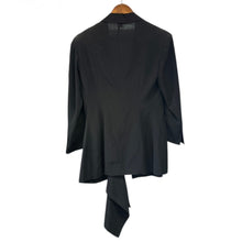 画像をギャラリービューアに読み込む, Y's ワイズ 26SS TA/PE CREPE DE CHINE LEFT SIDE CLOTH JACKET デザインジャケット YK-J03-500 2 ブラック 15336
