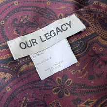 画像をギャラリービューアに読み込む, OUR LEGACY アワーレガシー Red Paisley ペイズリーコットンストール スカーフ 3511
