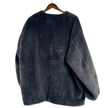 画像をギャラリービューアに読み込む, 08sircus 08サーカス 22AW Eco fur collarless jacket エコファーカラーレスジャケット S22AW-OT14 5 グレー 15289
