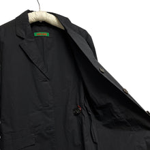 Load image into Gallery viewer, CASEY CASEY ケイシーケイシー VESTE J FEMME 3Bコットンテーラードジャケット M ブラック 14FV148 3443
