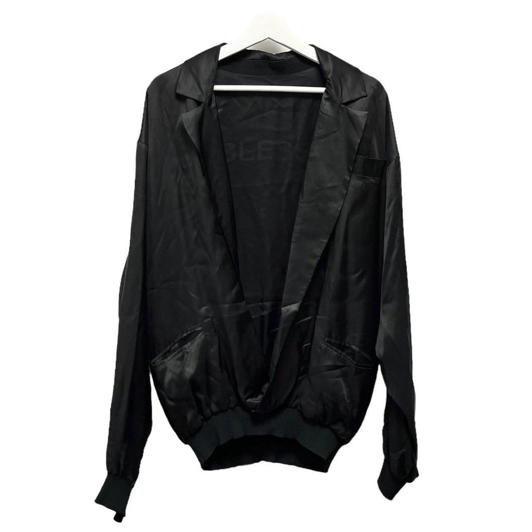 BLESS ブレス N18 aliroundwear c j sweater 4001 テーラードディティール再構築ロゴプルオーバーブルゾン M ブラック 3467