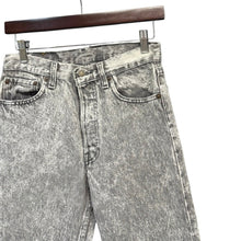 将图片加载到图库查看器，Levi&#39;s リーバイス 501 USA製 90&#39;s ケミカルウォッシュカットオフデニムパンツ W28 グレー 14901
